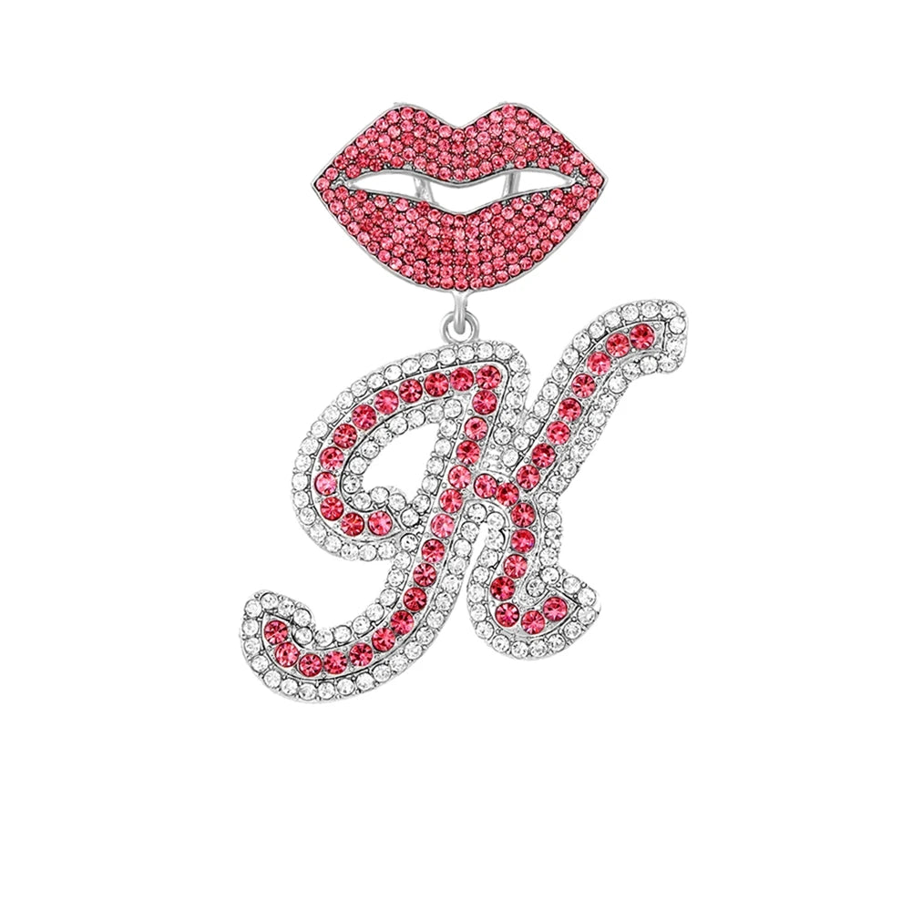 Chaîne cubaine pendentif avec lettre
