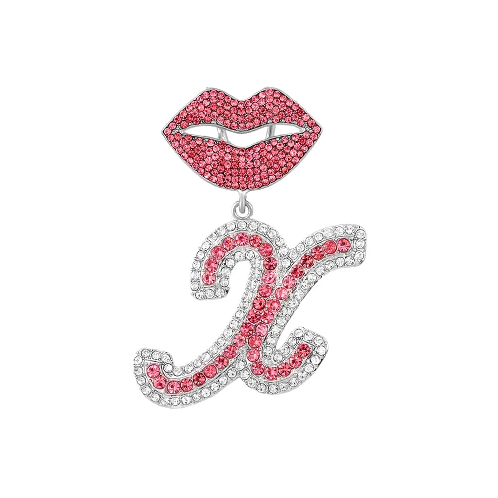 Chaîne cubaine pendentif avec lettre