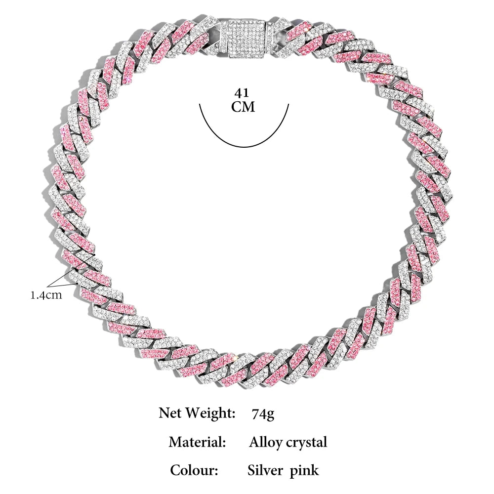 Chaîne cubaine pendentif avec lettre