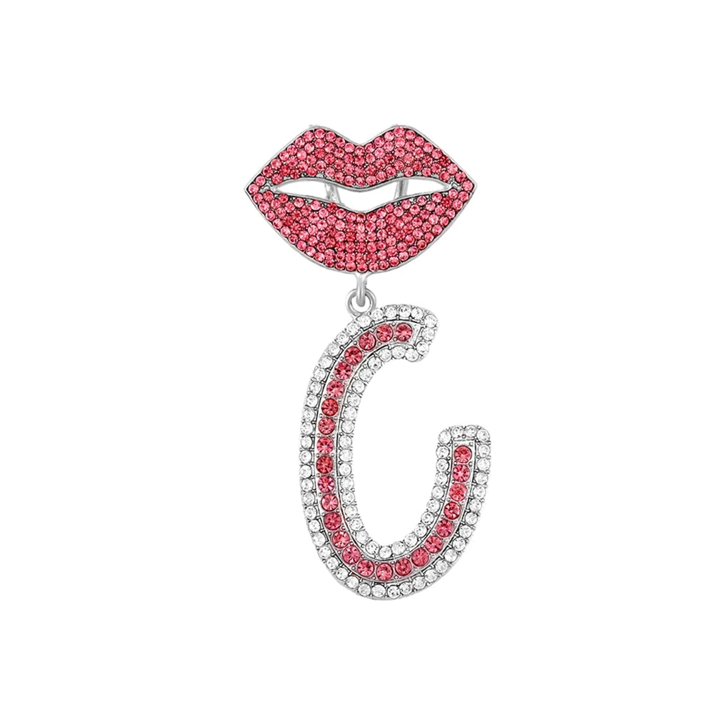 Chaîne cubaine pendentif avec lettre
