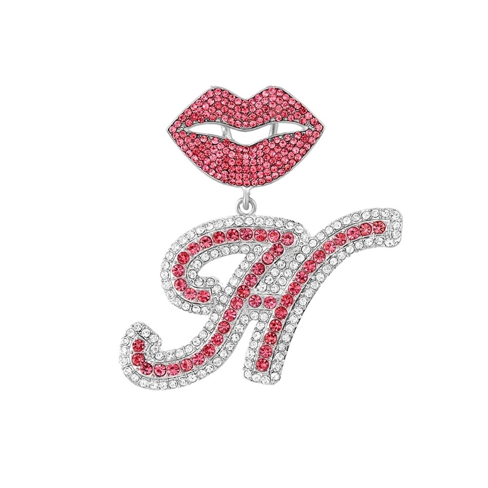 Chaîne cubaine pendentif avec lettre