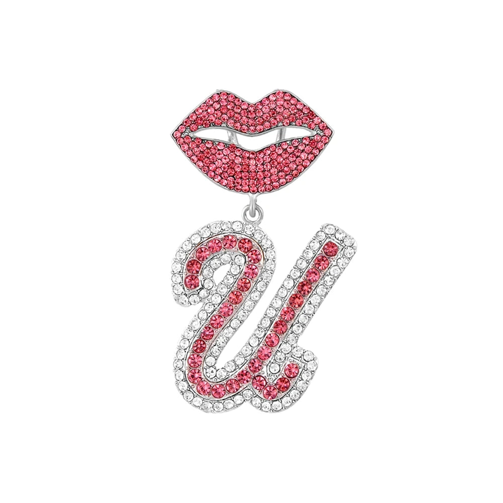 Chaîne cubaine pendentif avec lettre
