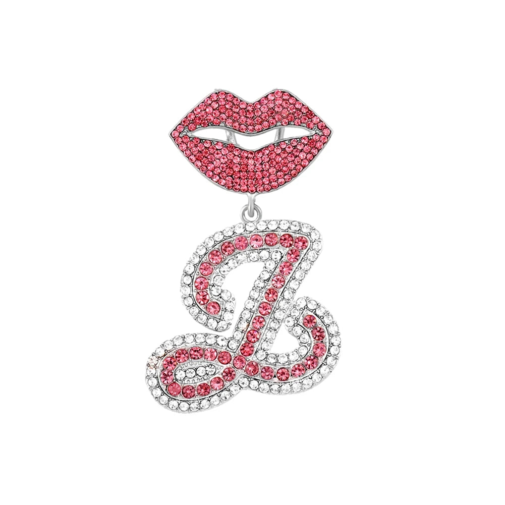 Chaîne cubaine pendentif avec lettre