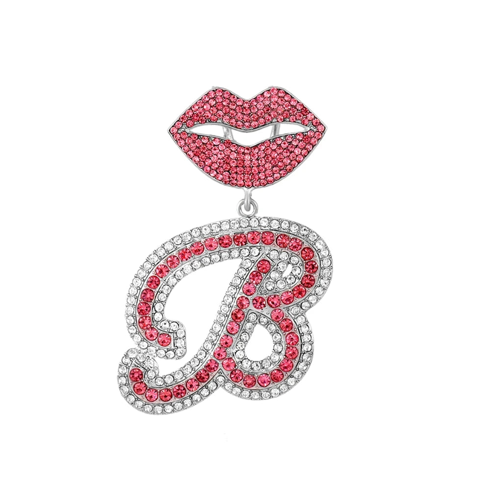 Chaîne cubaine pendentif avec lettre
