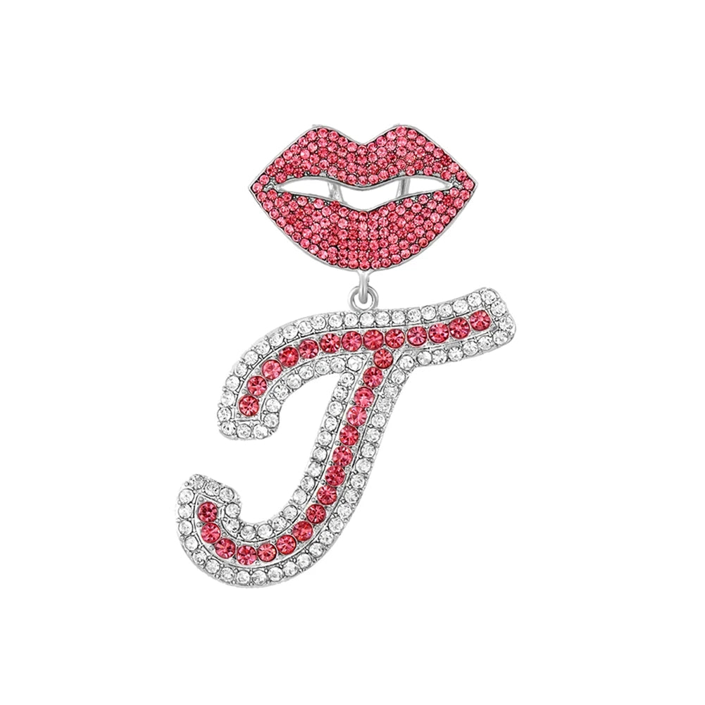 Chaîne cubaine pendentif avec lettre