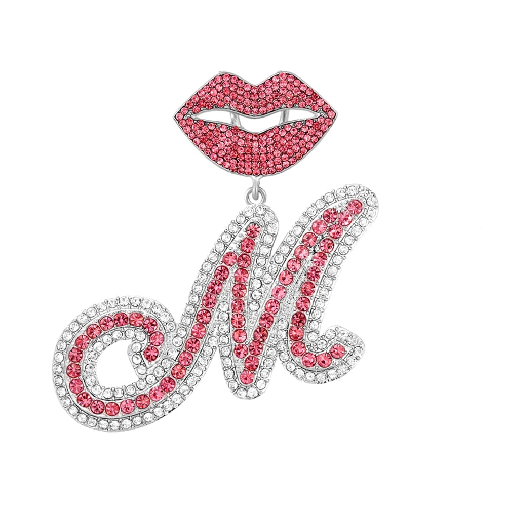 Chaîne cubaine pendentif avec lettre