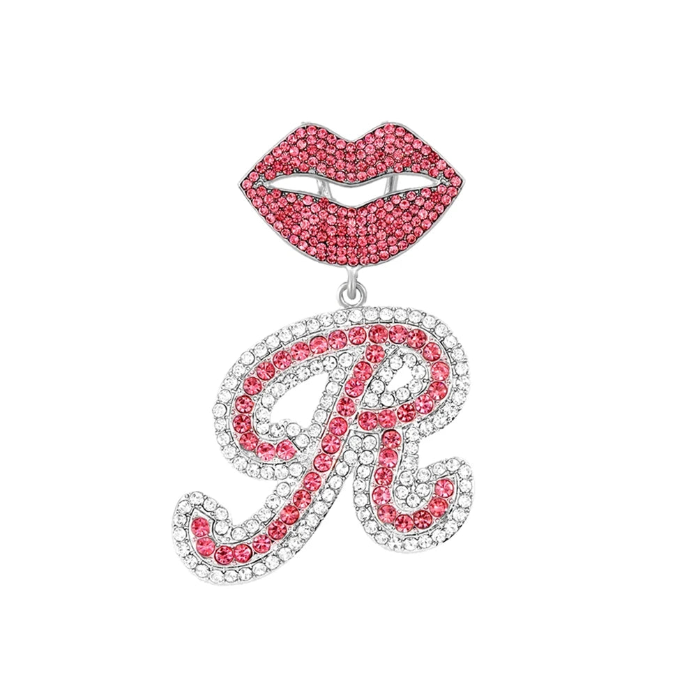 Chaîne cubaine pendentif avec lettre