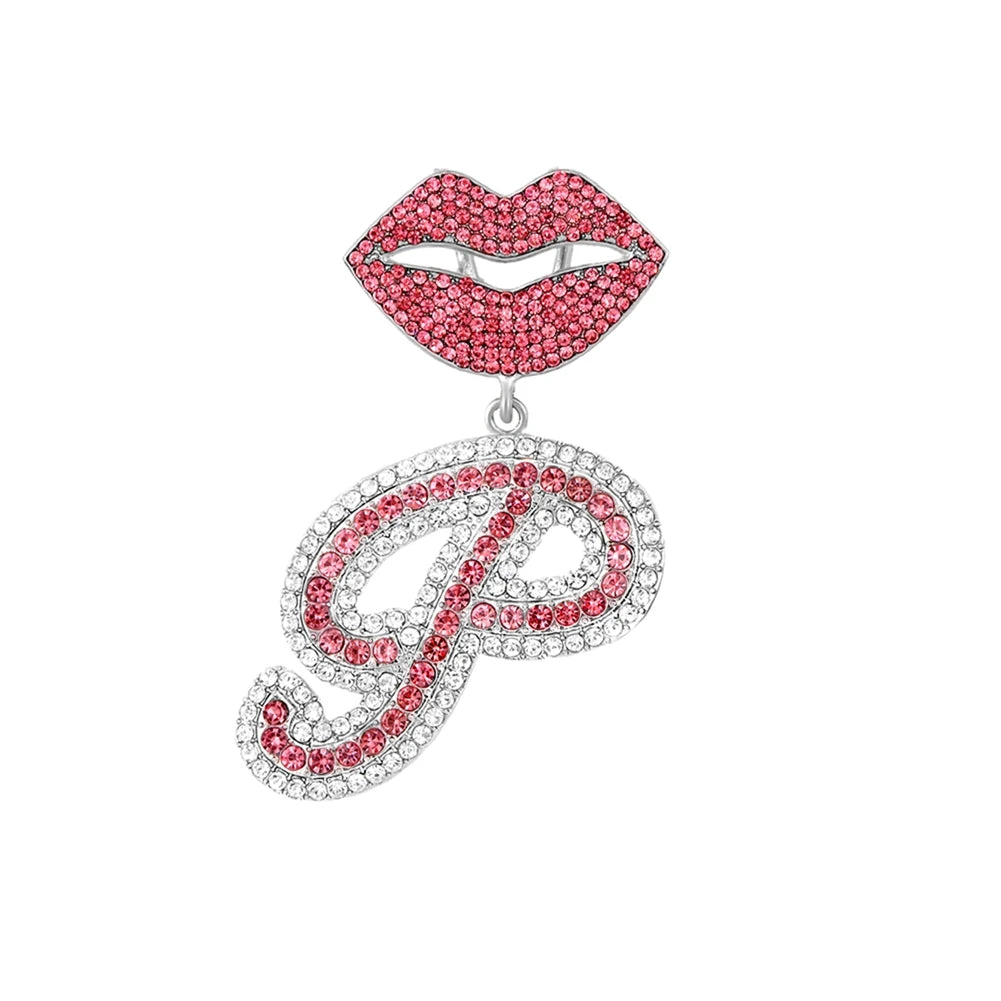 Chaîne cubaine pendentif avec lettre