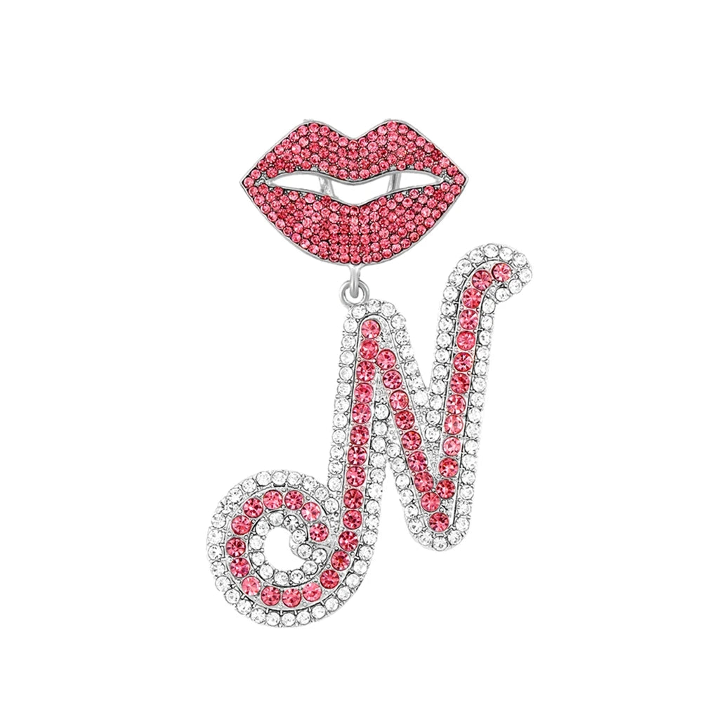 Chaîne cubaine pendentif avec lettre